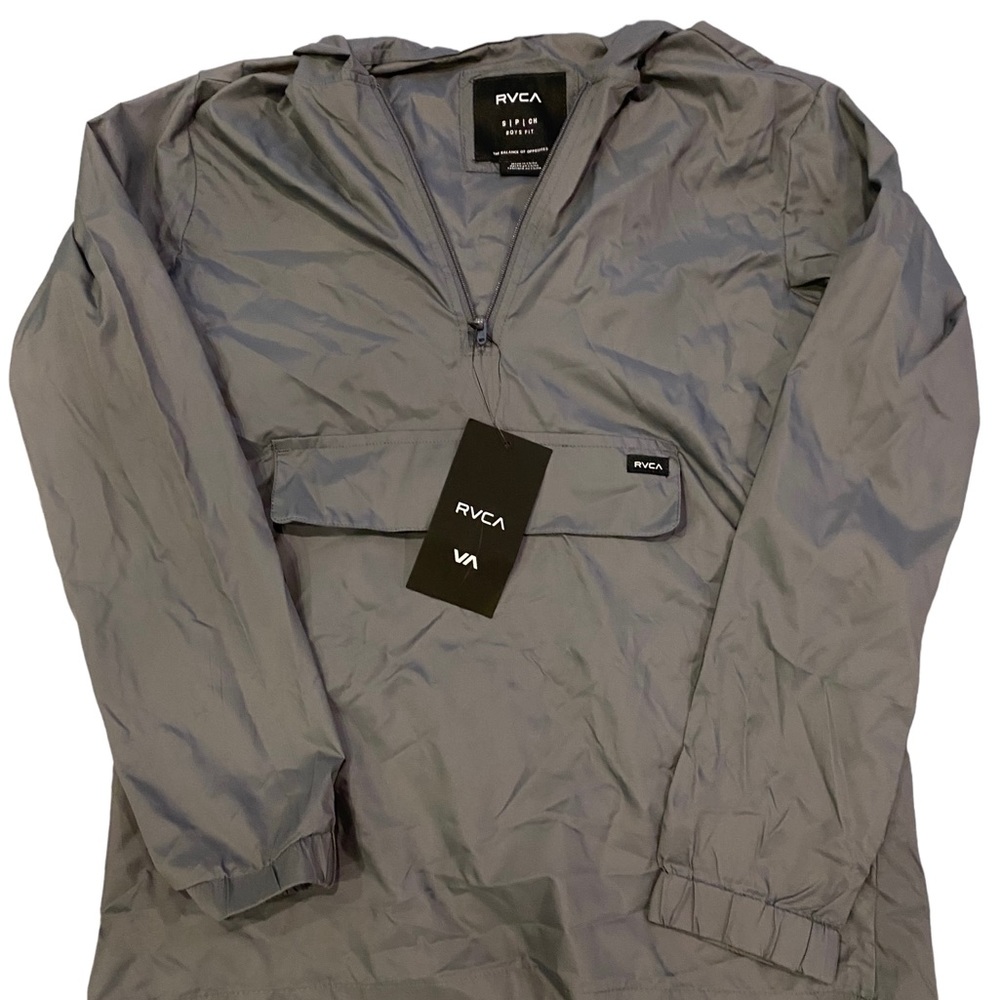 NWT - RVCA boys Public Works Anorak Windbreaker